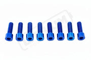 Titanium Stem/ Handlebar Mount Bolts - E-moto Handlebar/ Stem (Complete Set) / Blue / Rerode Handlebar Titanium Bolts
