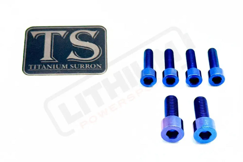 Titanium Stem/ Handlebar Mount Bolts - E-moto Handlebar/ Stem (Complete Set) / Blue / Surron LBX - Segway Handlebar