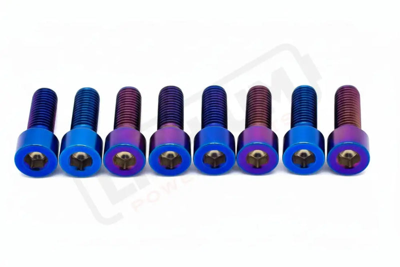 Titanium Stem/ Handlebar Mount Bolts - E-moto Handlebar/ Stem (Complete Set) / Burnt Blue / Rerode Handlebar Titanium