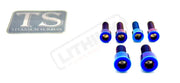 Titanium Stem/ Handlebar Mount Bolts - E-moto Handlebar/ Stem (Complete Set) / Burnt Blue / E-Ride Pro 2.0 Handlebar