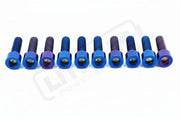 Titanium Stem/ Handlebar Mount Bolts - E-moto Handlebar/ Stem (Complete Set) / Burnt Blue / E-Ride Pro SR - 3.0