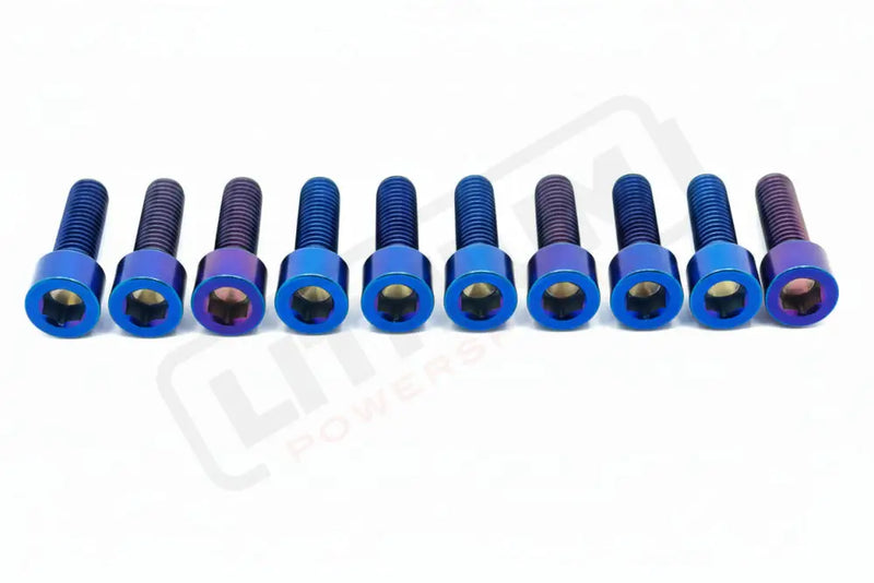 Titanium Stem/ Handlebar Mount Bolts - E-moto Handlebar/ Stem (Complete Set) / Burnt Blue / E-Ride Pro SR - 3.0