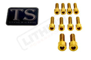 Titanium Stem/ Handlebar Mount Bolts - E-moto Handlebar/ Stem (Complete Set) / Gold / E-Ride Pro SR - 3.0 Handlebar