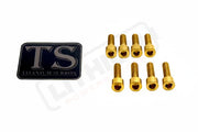 Titanium Stem/ Handlebar Mount Bolts - E-moto Handlebar/ Stem (Complete Set) / Gold / Rerode Handlebar Titanium Bolts