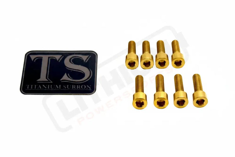 Titanium Stem/ Handlebar Mount Bolts - E-moto Handlebar/ Stem (Complete Set) / Gold / Rerode Handlebar Titanium Bolts