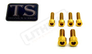Titanium Stem/ Handlebar Mount Bolts - E-moto Handlebar/ Stem (Complete Set) / Gold / Surron LBX - Segway Handlebar
