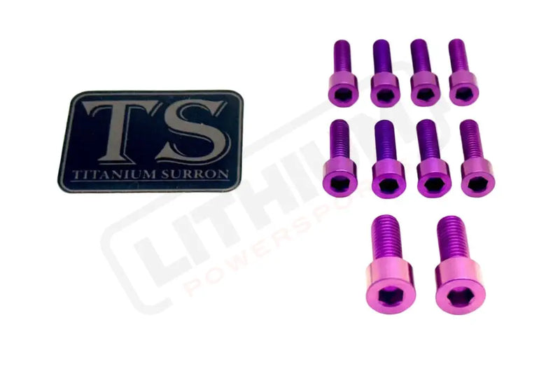 Titanium Stem/ Handlebar Mount Bolts - E-moto Handlebar/ Stem (Complete Set) / Purple / E-Ride Pro SR - 3.0 Handlebar