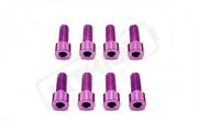Titanium Stem/ Handlebar Mount Bolts - E-moto Handlebar/ Stem (Complete Set) / Purple / Rerode Handlebar Titanium Bolts