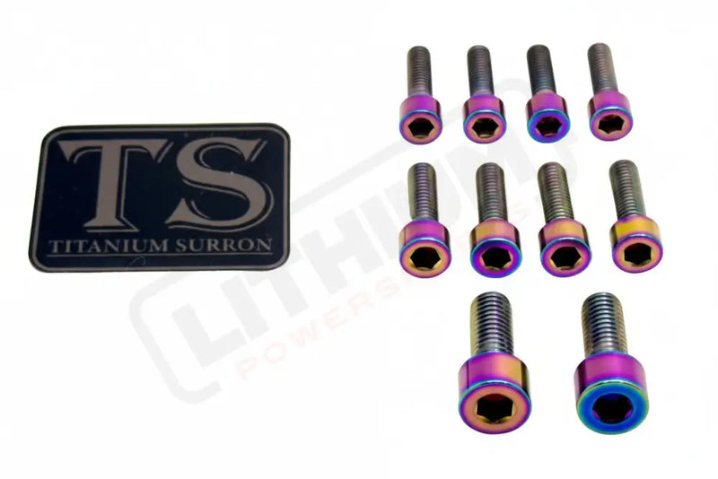 Titanium Stem/ Handlebar Mount Bolts - E-moto Handlebar/ Stem (Complete Set) / Rainbow / E-Ride Pro SR - 3.0 Handlebar