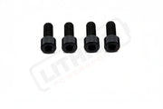 Titanium Stem/ Handlebar Mount Bolts - E-moto Retaining Cap Bolts (4)- Handlebar to Stem Body Clamp Only / Black