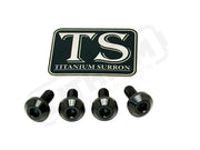Titanium Surron Ultra Bee Brake Hand Guard Bolts - Two Brake Hand Guards (4 bolts) / Black - Titanium Hardware