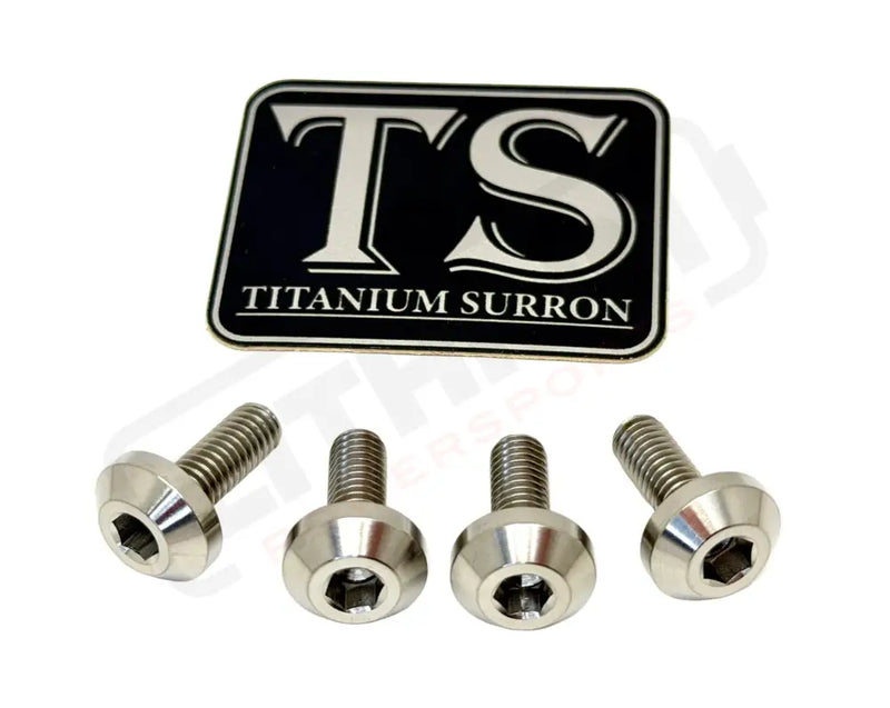 Titanium Surron Ultra Bee Brake Hand Guard Bolts - Two Brake Hand Guards (4 bolts) / Silver (raw) - Titanium Hardware