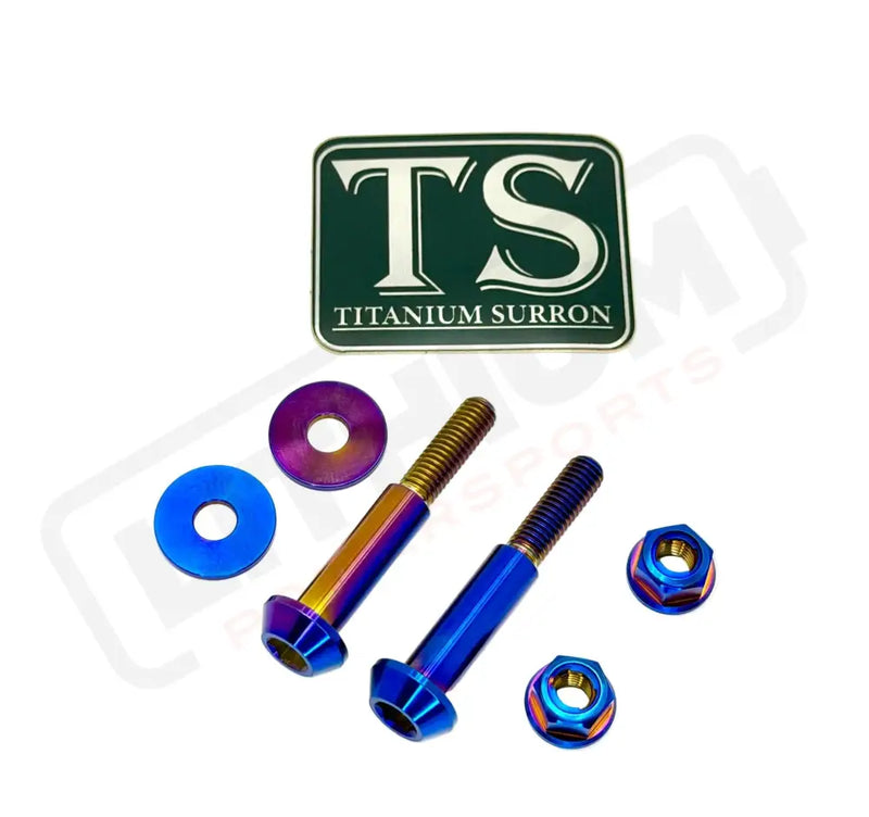 Titanium Surron Ultra Bee Brake Lever Pivot Bolt - Burnt Blue / Two Brake Levers (Two Bolts) - Titanium Bolts