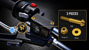 Titanium Surron Ultra Bee Brake Lever Pivot Bolt - Gold / One Brake Lever (One Bolt) - Titanium Bolts