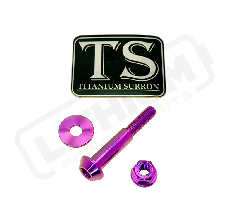 Titanium Surron Ultra Bee Brake Lever Pivot Bolt - Purple / Two Brake Levers (Two Bolts) - Titanium Bolts