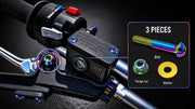 Titanium Surron Ultra Bee Brake Lever Pivot Bolt - Rainbow / One Brake Lever (One Bolt) - Titanium Bolts