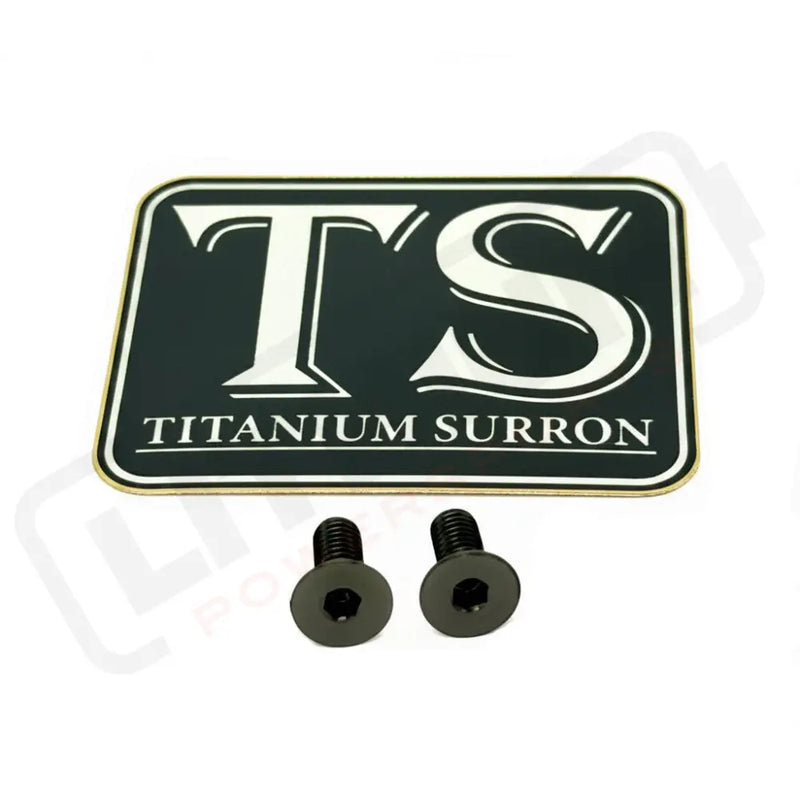 Titanium Surron Ultra Bee Brake Reservoir Cap Bolts - Black / 2 bolts (one brake handle) - Titanium Bolts