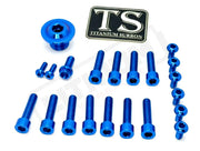 Titanium Surron Ultra Bee OEM Fork Bolt Kit - Blue - Titanium Bolts