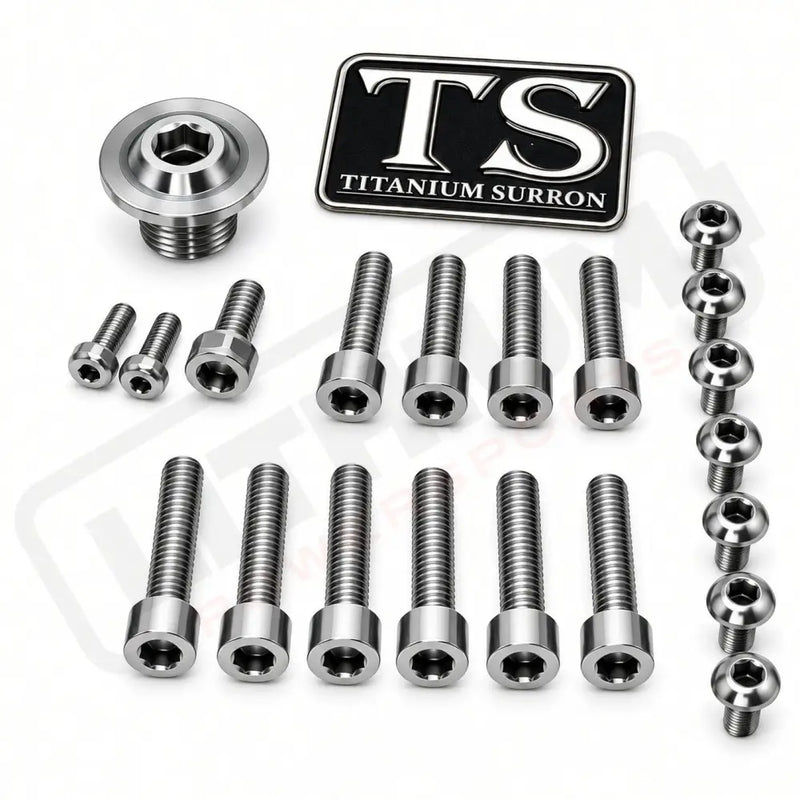 Titanium Surron Ultra Bee OEM Fork Bolt Kit - Titanium Bolts