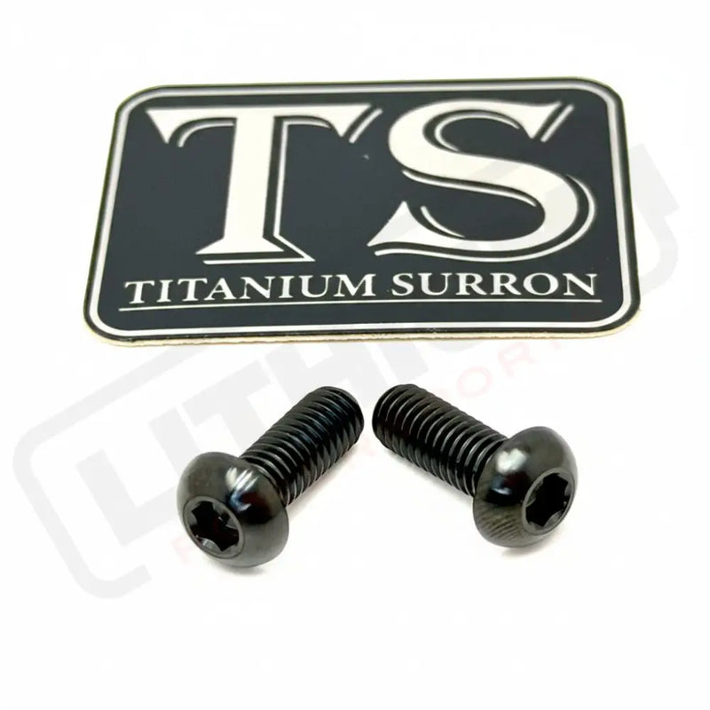 Titanium Surron Ultra Bee Wheel Speed Sensor Bolt - Black / 2 pieces - Titanium Bolts