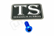 Titanium Surron Ultra Bee Wheel Speed Sensor Bolt - Blue / 1 piece - Titanium Bolts