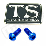 Titanium Surron Ultra Bee Wheel Speed Sensor Bolt - Blue / 2 pieces - Wheels & Tires
