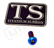 Titanium Surron Ultra Bee Wheel Speed Sensor Bolt - Burnt Blue / 1 piece - Titanium Bolts