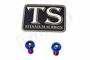 Titanium Surron Ultra Bee Wheel Speed Sensor Bolt - Burnt Blue / 2 pieces - Titanium Bolts