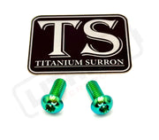 Titanium Surron Ultra Bee Wheel Speed Sensor Bolt - Green / 2 pieces - Titanium Bolts