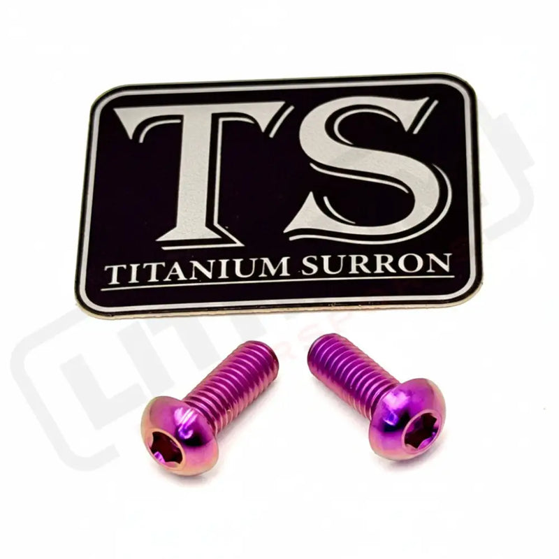 Titanium Surron Ultra Bee Wheel Speed Sensor Bolt - Purple / 2 pieces - Titanium Bolts