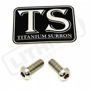 Titanium Surron Ultra Bee Wheel Speed Sensor Bolt - Silver (raw) / 2 pieces - Titanium Bolts