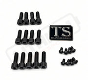 Titanium Talaria Komodo Fork Bolt Kits (21 pcs) - Black - Hardware