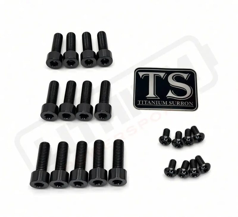 Titanium Talaria Komodo Fork Bolt Kits (21 pcs) - Black - Hardware