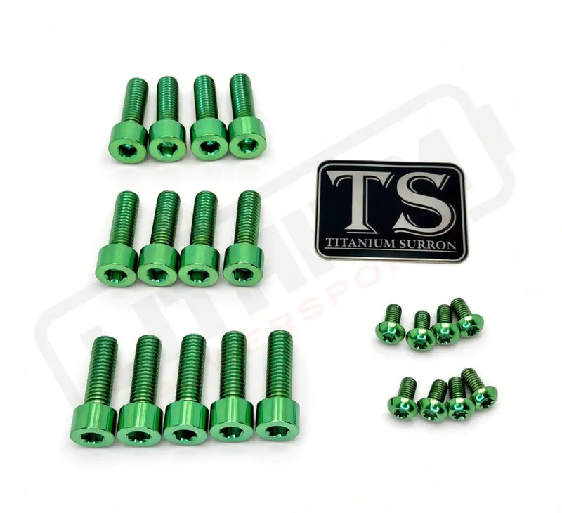 Titanium Talaria Komodo Fork Bolt Kits (21 pcs) - Green - Hardware