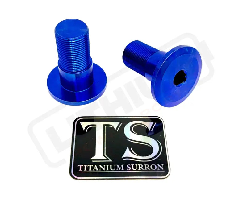 Titanium Talaria Sting Swingarm Bolts (set of two) - Blue - Titanium Bolts