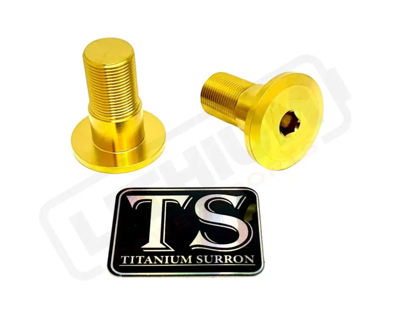 Titanium Talaria Sting Swingarm Bolts (set of two) - Gold - Titanium Bolts
