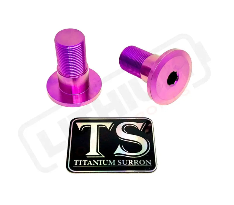 Titanium Talaria Sting Swingarm Bolts (set of two) - Purple (light purple) - Titanium Bolts