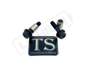 Titanium Triangle Bolts - Surron LBX/ Segway - Black / LBX - Hex Head - 2 Bolts and 2 Frame Bushing Inner Sleeves
