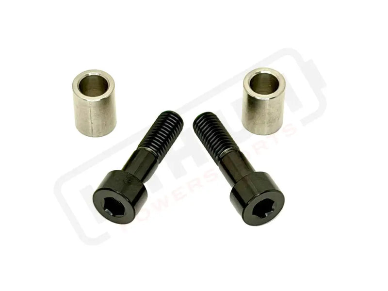 Titanium Triangle Bolts - Surron LBX/ Segway - Black / Ventus One - 2 Bolts and 2 Frame Bushing Inner Sleeves