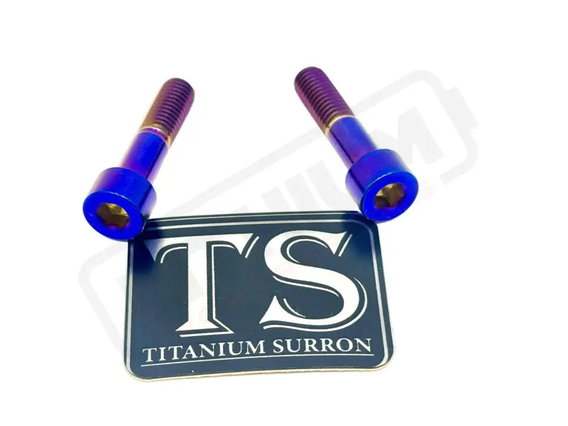 Titanium Triangle Bolts - Surron LBX/ Segway - Burnt Blue / LBX - Socket Head - 2 Bolts - Titanium Hardware