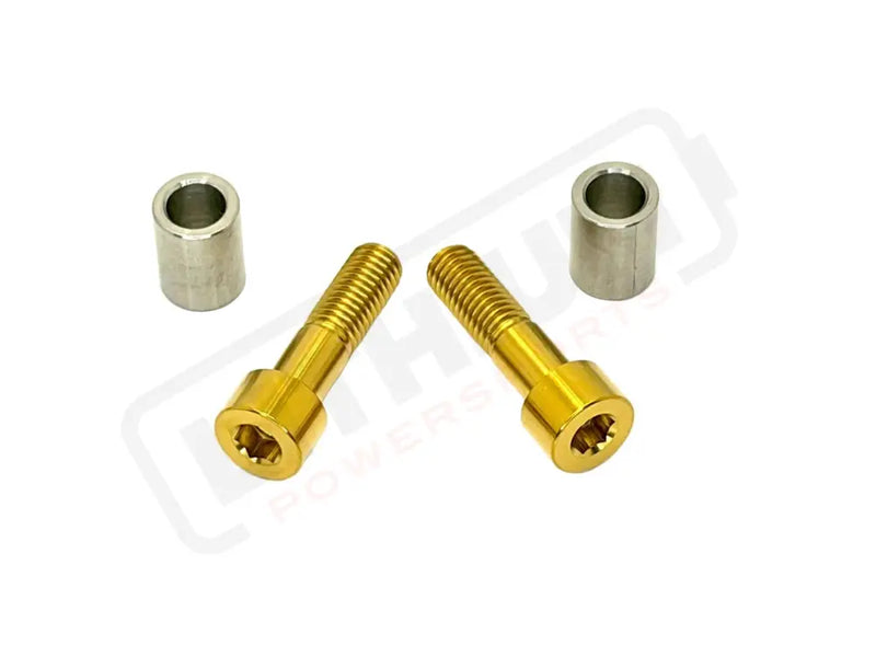 Titanium Triangle Bolts - Surron LBX/ Segway - Gold / Ventus One - 2 Bolts and 2 Frame Bushing Inner Sleeves - Titanium