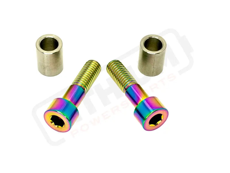 Titanium Triangle Bolts - Surron LBX/ Segway - Rainbow / Ventus One - 2 Bolts and 2 Frame Bushing Inner Sleeves