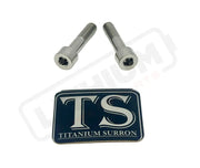 Titanium Triangle Bolts - Surron LBX/ Segway - Silver (raw) / LBX - Socket Head - 2 Bolts - Titanium Bolts