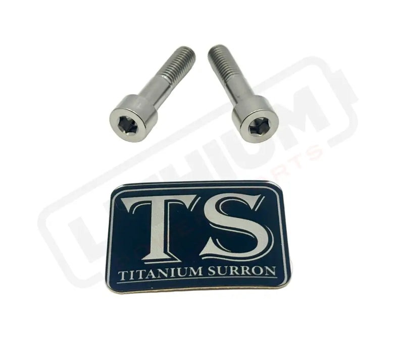 Titanium Triangle Bolts - Surron LBX/ Segway - Silver (raw) / LBX - Socket Head - 2 Bolts - Titanium Bolts