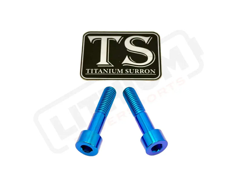 Titanium Triangle Bolts - Surron LBX/ Segway - Teal / LBX - Socket Head - 2 Bolts - Titanium Bolts