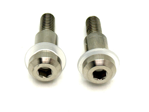 Titanium Surron Titanium Custom Triangle Bolts - Surron LBX Segway X260 Silver / Built-in bushing and two washers