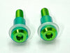 Titanium Surron Titanium Custom Triangle Bolts - Surron LBX Segway X260 Green / Built-in bushing and two washers (large