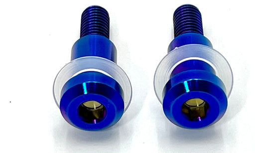 Titanium Surron Titanium Custom Triangle Bolts - Surron LBX Segway X260 Burnt Blue / Built-in bushing and two washers