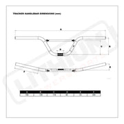 Tracker Mid Rise Handlebar - Lithium Powersports