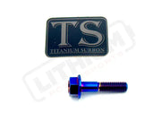 TS Altis Sigma Gearbox Cover Titanium Bolt Kit - Burnt Blue / 6 Pieces (Visible Bolts Only) / Hex Flange - Titanium